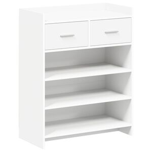 vidaXL Kinga kapp sahtliga Valge 73,5 x 36 x 92 cm Tehispuit