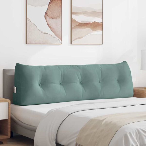 vidaXL Seljatugi padi Mere Roheline 160 x 24 x 50 cm Samet