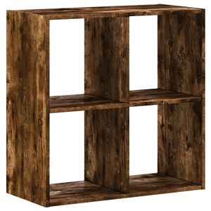 vidaXL raamaturiiul, suitsutatud tamm, 68,5x32x68,5 cm, tehispuit