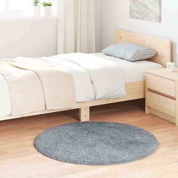 vidaXL kõrge narmaga Shaggy vaip, NAVARRA, helehall, 100x100 cm