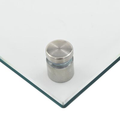 vidaXL köögi pritsmekaitse, läbipaistev, 100 x 50 cm, karastatud klaas