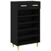 vidaXL Kinga kapp 60 x 35 x 105 cm Tehispuit Must tamm