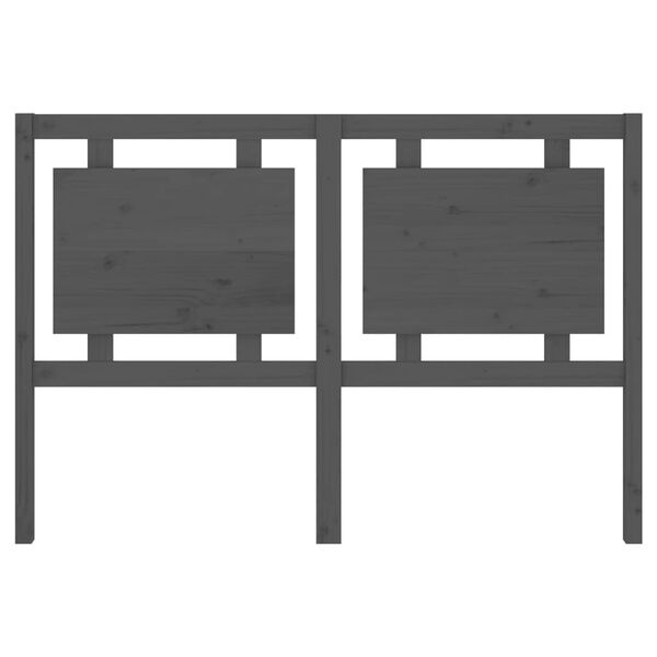 vidaXL voodipeats, hall, 145,5x4x100 cm, männipuit