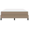 vidaXL Voodi raam madratsiga Cappuccino 140 x 190 cm kangas