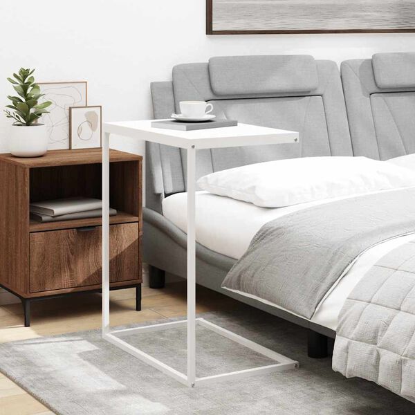 vidaXL lisalaud, valge, 55x35x66 cm tehispuit