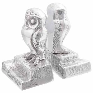 vidaXL Raamatutoed 2 pcs H&otilde;bedane 12 x 9 x 19 cm Alumiinium