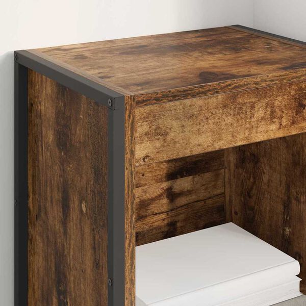 vidaXL Raamaturiiul Suitsu tamm 80 x 30 x 155 cm Tehispuit