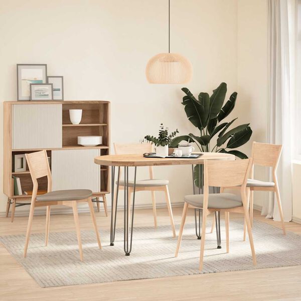 vidaXL konsoollaua juuksenõeljalad 4 tk, naturaalne teras, 72 cm, täisteras