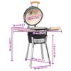 Kamado keraamiline grill/suitsuahi 33 cm