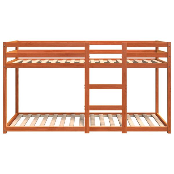 vidaXL narivoodi, meepruun, 75x190 cm, männipuit