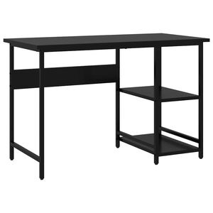 vidaXL arvutilaud, must, 105 x 50 x 72 cm, MDF ja metall