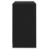 vidaXL puhvetkapp, must, 70x41x75 cm, tehispuit