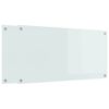 vidaXL Kögi Splashback Valge 100 x 50 cm karastatud klaas