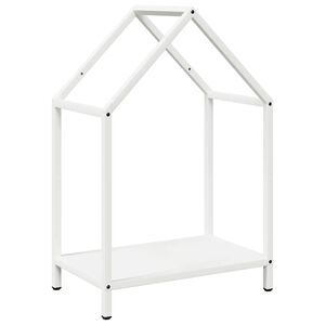 vidaXL k&uuml;ttepuude rest, valge, 40x25x60 cm, k&uuml;lmvaltsitud teras