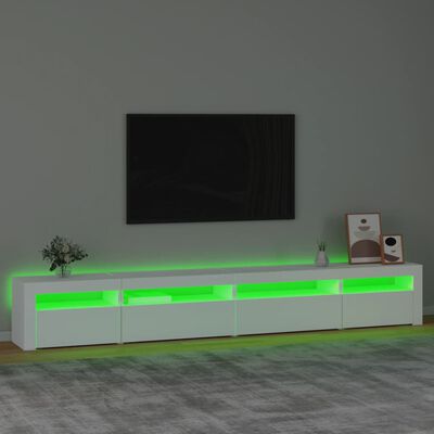 vidaXL telerialus LED-tuledega, valge, 270x35x40 cm