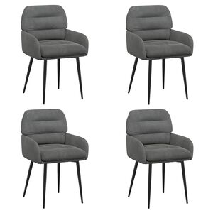 vidaXL S&ouml;&ouml;gitoa Toolid 4 tk Samet Tumehall 59 x 59,5 x 90 cm
