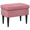 vidaXL Jala ottoman Roosa 55 x 35 x 41 cm Samet