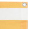 vidaXL r&otilde;dusirm, valge ja kollane, 75 x 300 cm, oxford-kangas