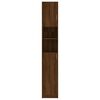 vidaXL vannitoakapp, pruun tamm, 32 x 25,5 x 190 cm, tehispuit