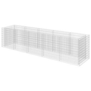 vidaXL gabioon-taimelava, tsingitud teras, 450 x 90 x 100 cm