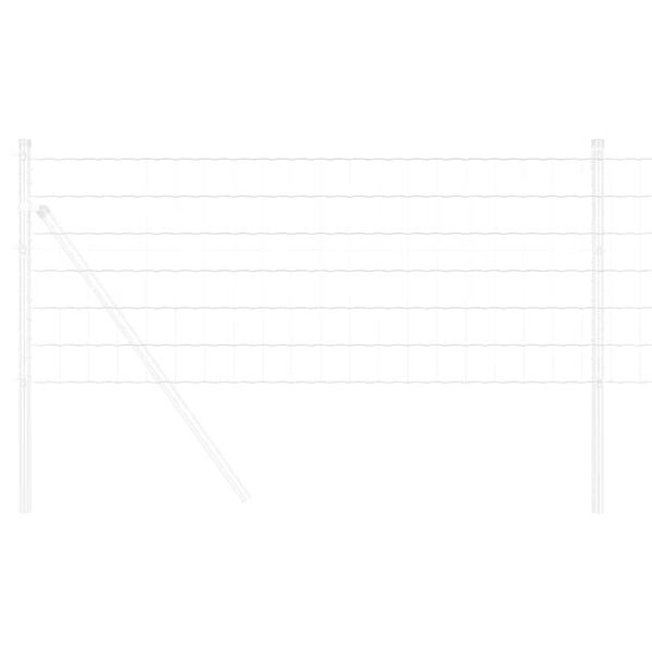 vidaXL Euroopa aed Hõbedane 0.8 x 10 m Kuumtsinkitud raud