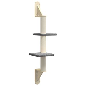 vidaXL seinale kinnitatav kassi kraapimispost, tumehall, 108 cm