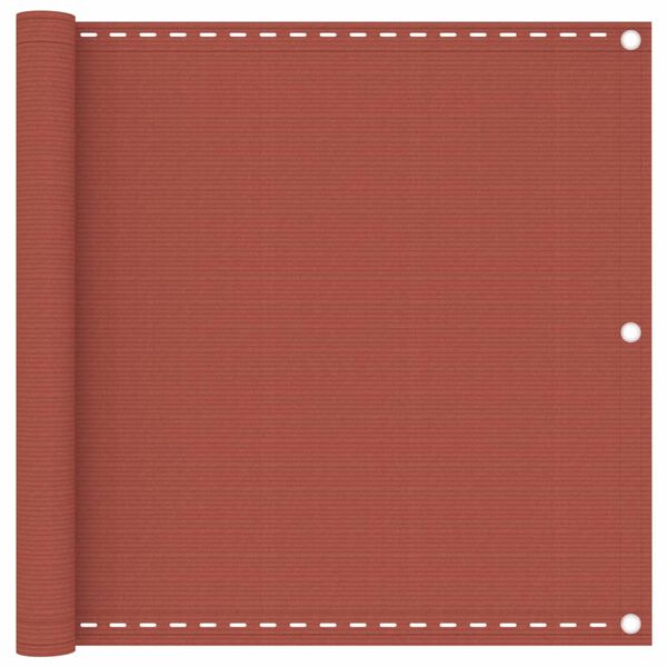 vidaXL rõdusirm, terrakota, 90 x 300 cm, HDPE