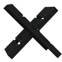 vidaXL küttepuude alus, must, 47 x 39,5 x 48 cm, männipuit