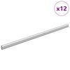 vidaXL Kapi vars 12 pcs H&otilde;bedane 764 x 15 x 29 mm Alumiiniumisulamist