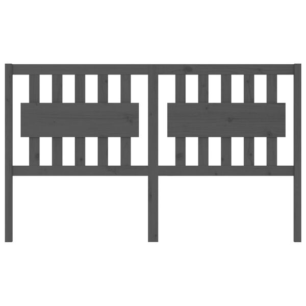 vidaXL voodipeats, hall, 165,5 x 4 x 100 cm, männipuit