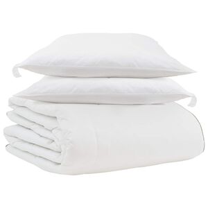 vidaXL Talve tek padjaga 3 pcs Valge Down Feather