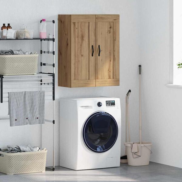 vidaXL Seinakapp K&auml;sit&ouml;&ouml;puu 69,5 x 34 x 90 cm Tehispuit