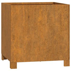 vidaXL jalgadega taimekast, rooste, 40 x 40 x 40 cm, Corten teras