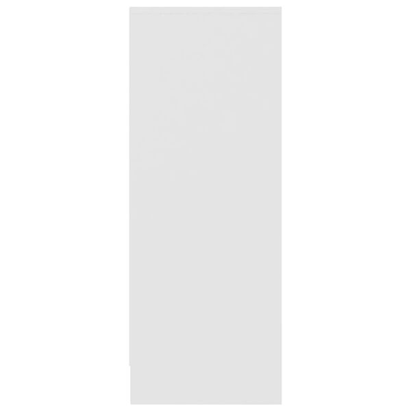 vidaXL kingakapp, valge, 31,5 x 35 x 90 cm, tehispuit