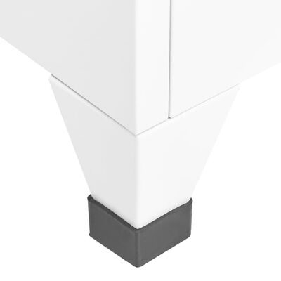 vidaXL lukustatav hoiukapp, valge, 38 x 40 x 180 cm, teras