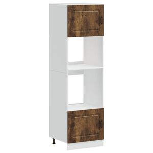 vidaXL ahjukapid 2 tk "Kalmar", suitsutatud tamm, t&ouml;&ouml;deldud puit