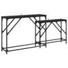 vidaXL Konsoollaud 2 tk Must tamm 100 x 28 x 75 cm Tehispuit