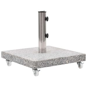 vidaXL p&auml;evavarju alus graniit 30 kg, ruudukujuline, hall