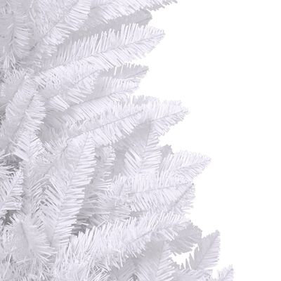 vidaXL kunstjõulukuusk alusega, valge, 240 cm