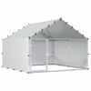 vidaXL Kanakuut katusega H&otilde;bedane 200 x 200 x 150 cm Tsingitud teras