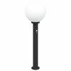 vidaXL anduriga postvalgusti 80 cm must IP44