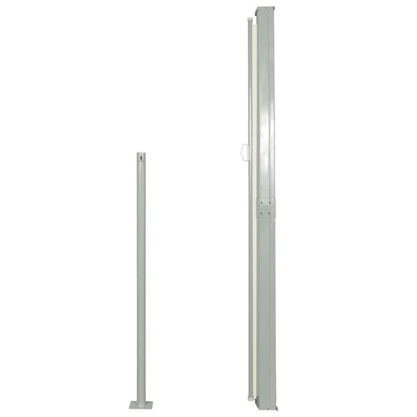 vidaXL lahtitõmmatav külgsein, 140 x 300 cm, kreemjas