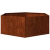 vidaXL taimekast, rooste, 138x120x45 cm, Corten teras