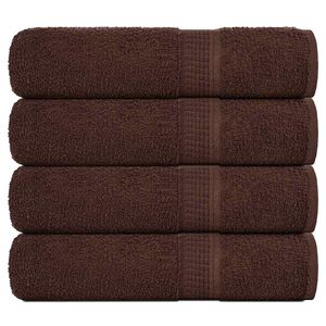 vidaXL vannitoar&auml;tikud FROGN 4 tk, pruun, 100x150 cm, 360 g/m&sup2;