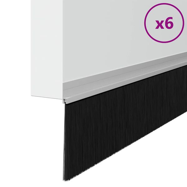 vidaXL Isekleebivad Uksed Brush Seibid 6 pcs H&otilde;bedane 100 cm