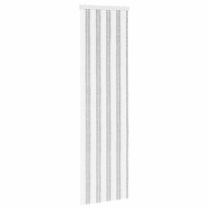 vidaXL S&auml;&auml;sev&otilde;rk Chenille Helehall ja valge 56 x 200 cm 100% PP