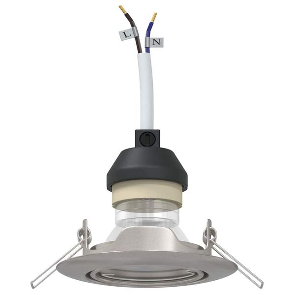 vidaXL Spotivalgus 6 pcs Hõbedane 9 x 9 x 2.5 cm Metall