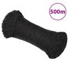 vidaXL t&ouml;&ouml;k&ouml;is, must, 8 mm, 500 m, pol&uuml;prop&uuml;leen