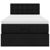 vidaXL Ottomani voodi madratsiga, must, 90x200cm, kunstnahk