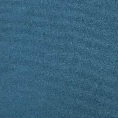 vidaXL voodipeatsi padi, sinine, 140 cm, samet